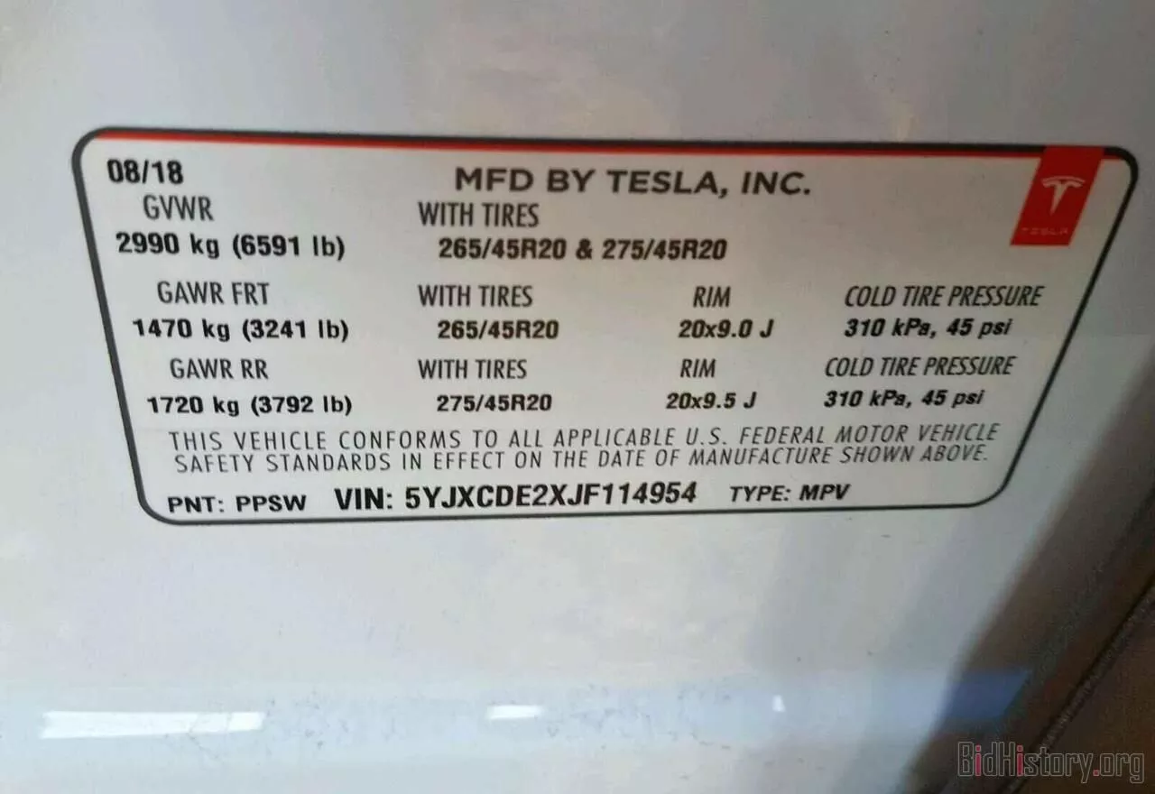 Tesla Model X  75 kWh 2018101