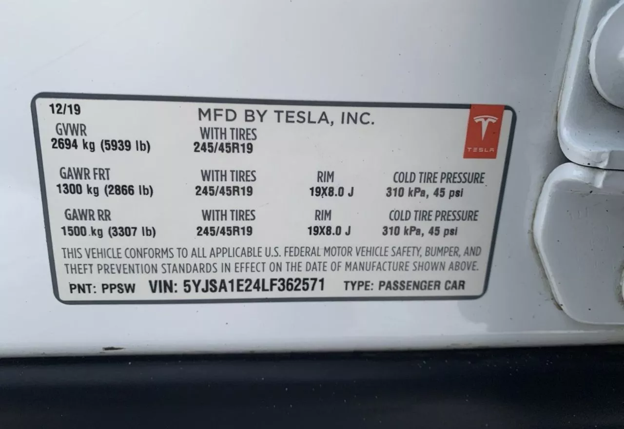 Tesla Model S  100 kWh 2019291