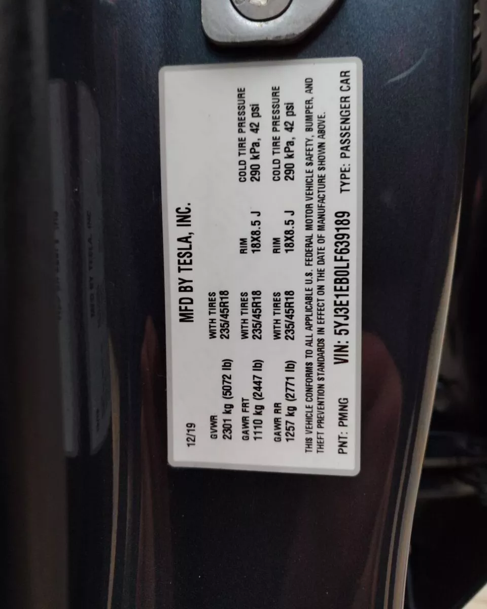 Tesla Model 3  80.5 kWh 2019171