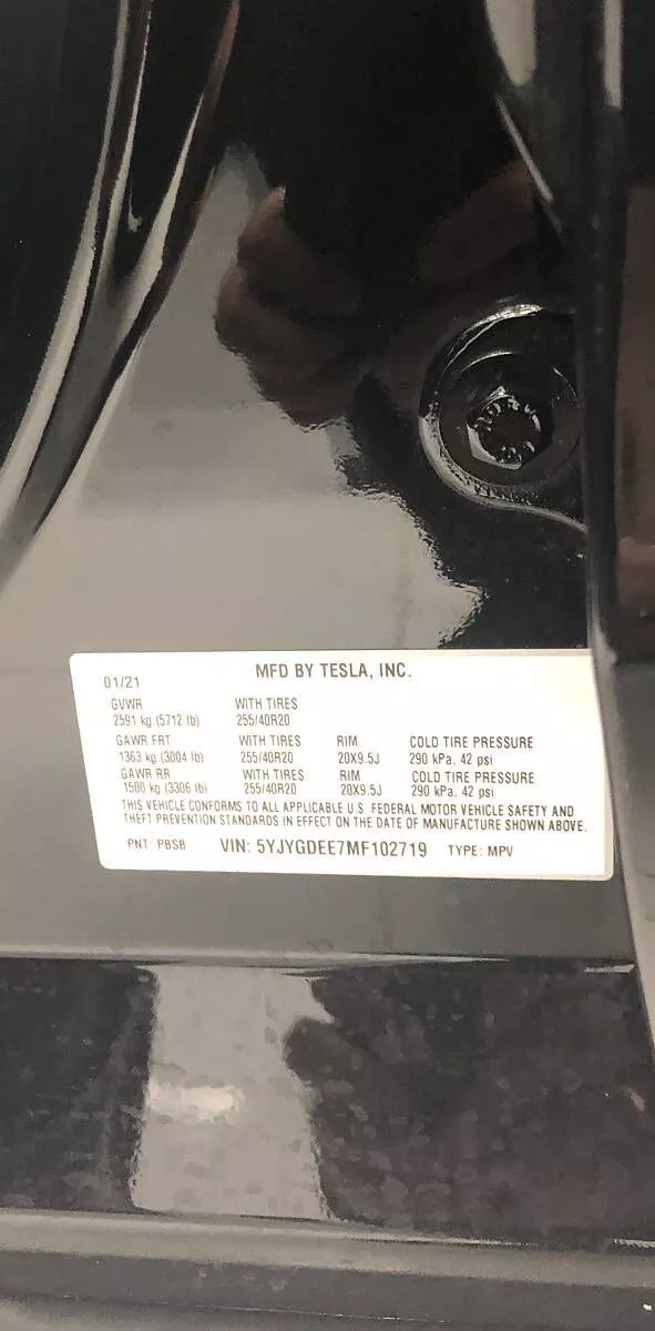 Tesla Model Y  75 kWh 202161