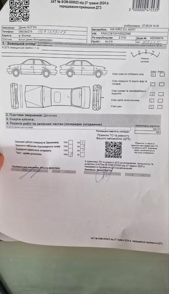 Kia Niro  64 kWh 201931