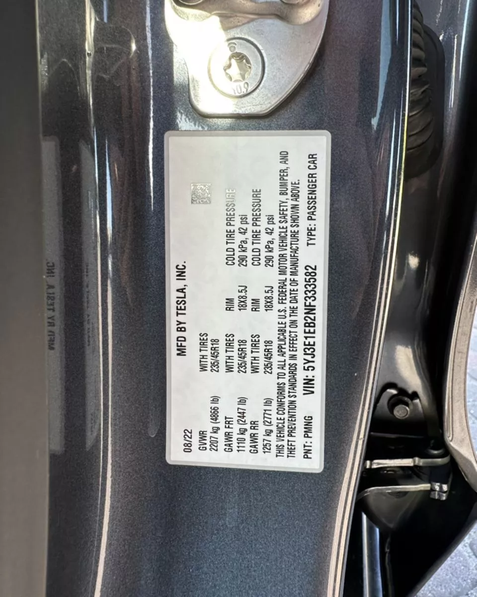 Tesla Model 3  80.5 kWh 2022291