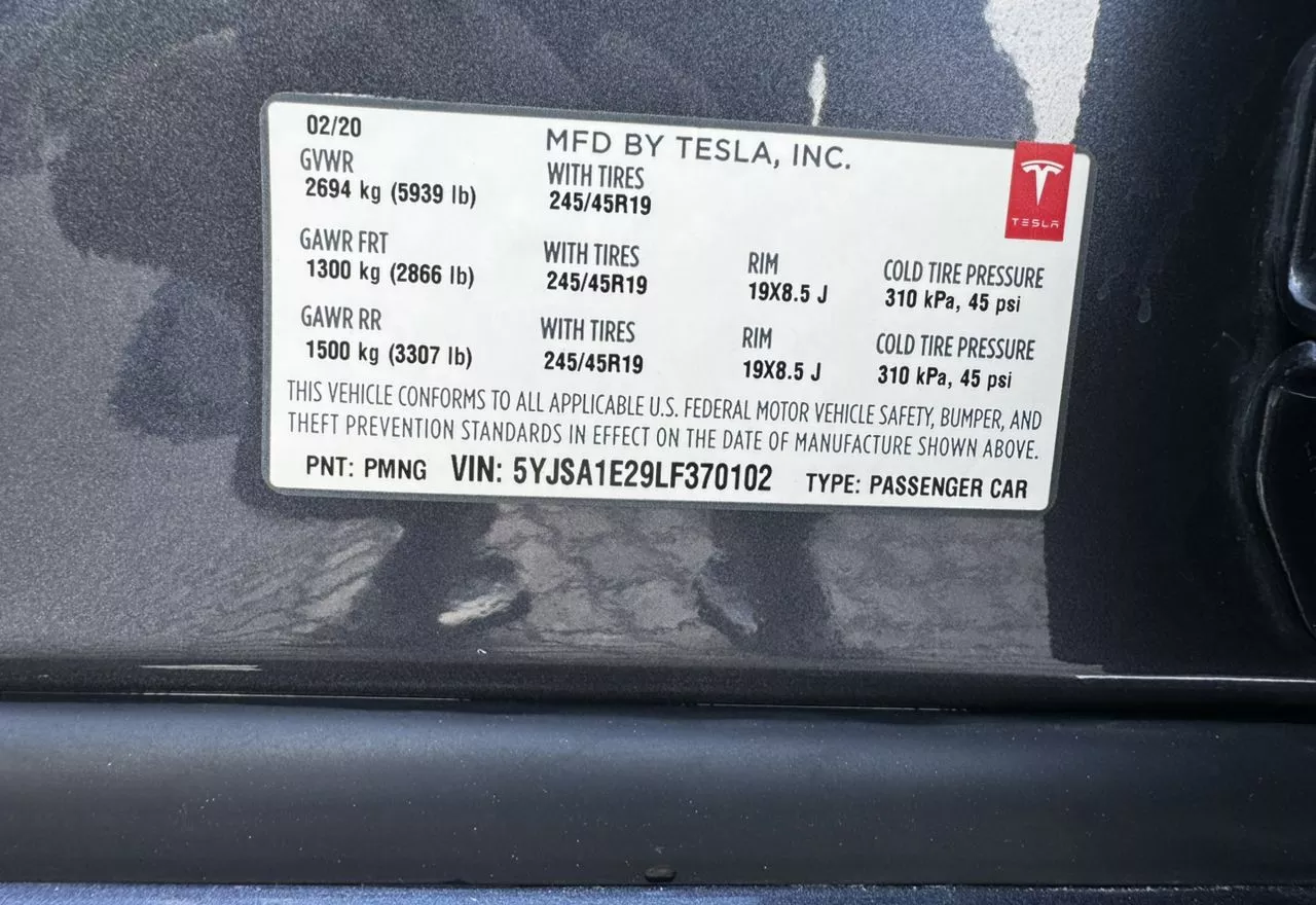 Tesla Model S  100 kWh 2020381