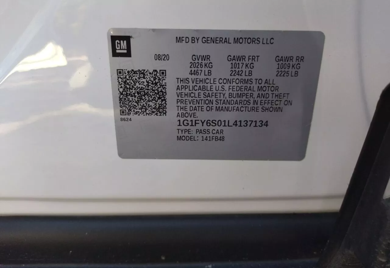 Chevrolet Bolt EV  66 kWh 2020121