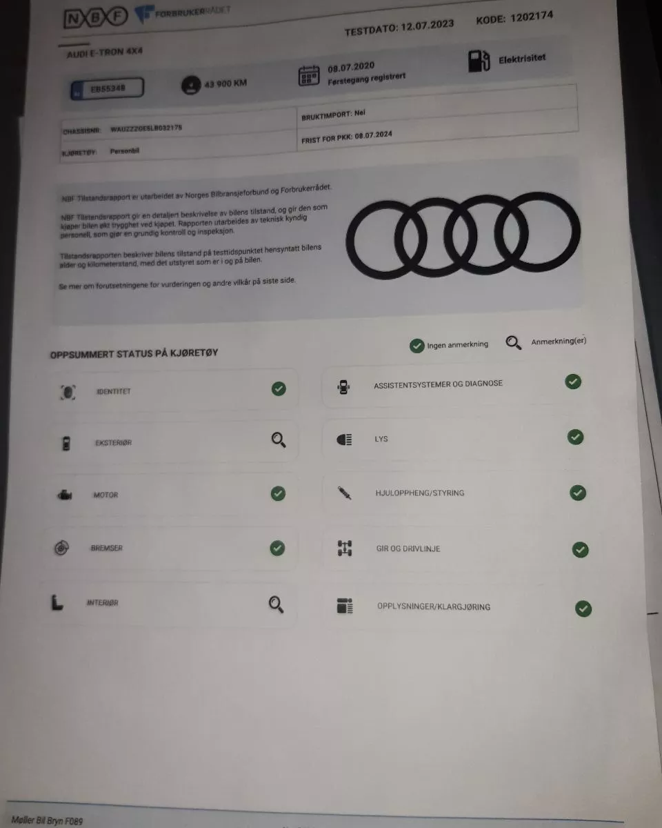 Audi E-tron Sportback  71 kWh 202031